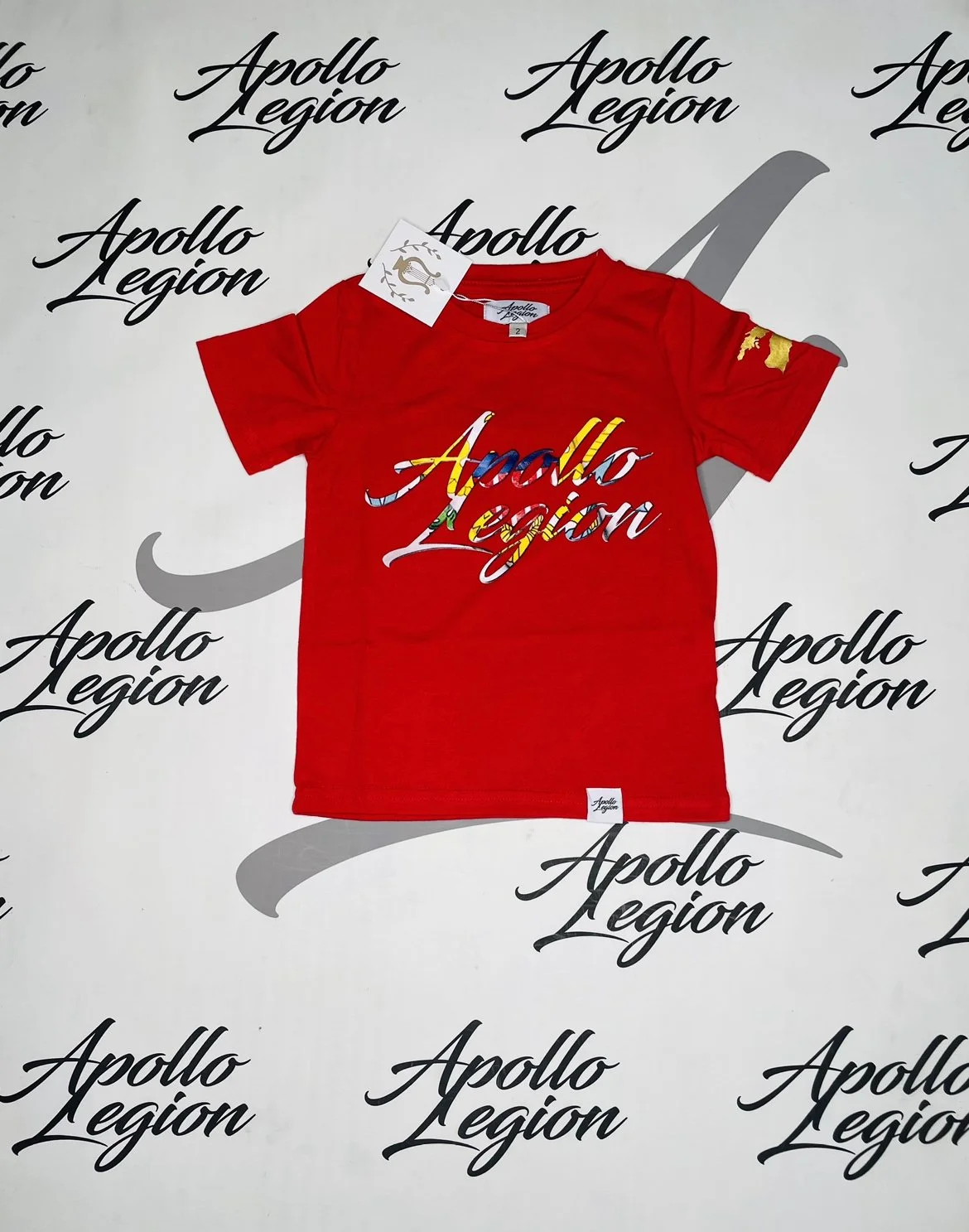 Red T-Shirt w: VI Flag Print (Youth).jpeg