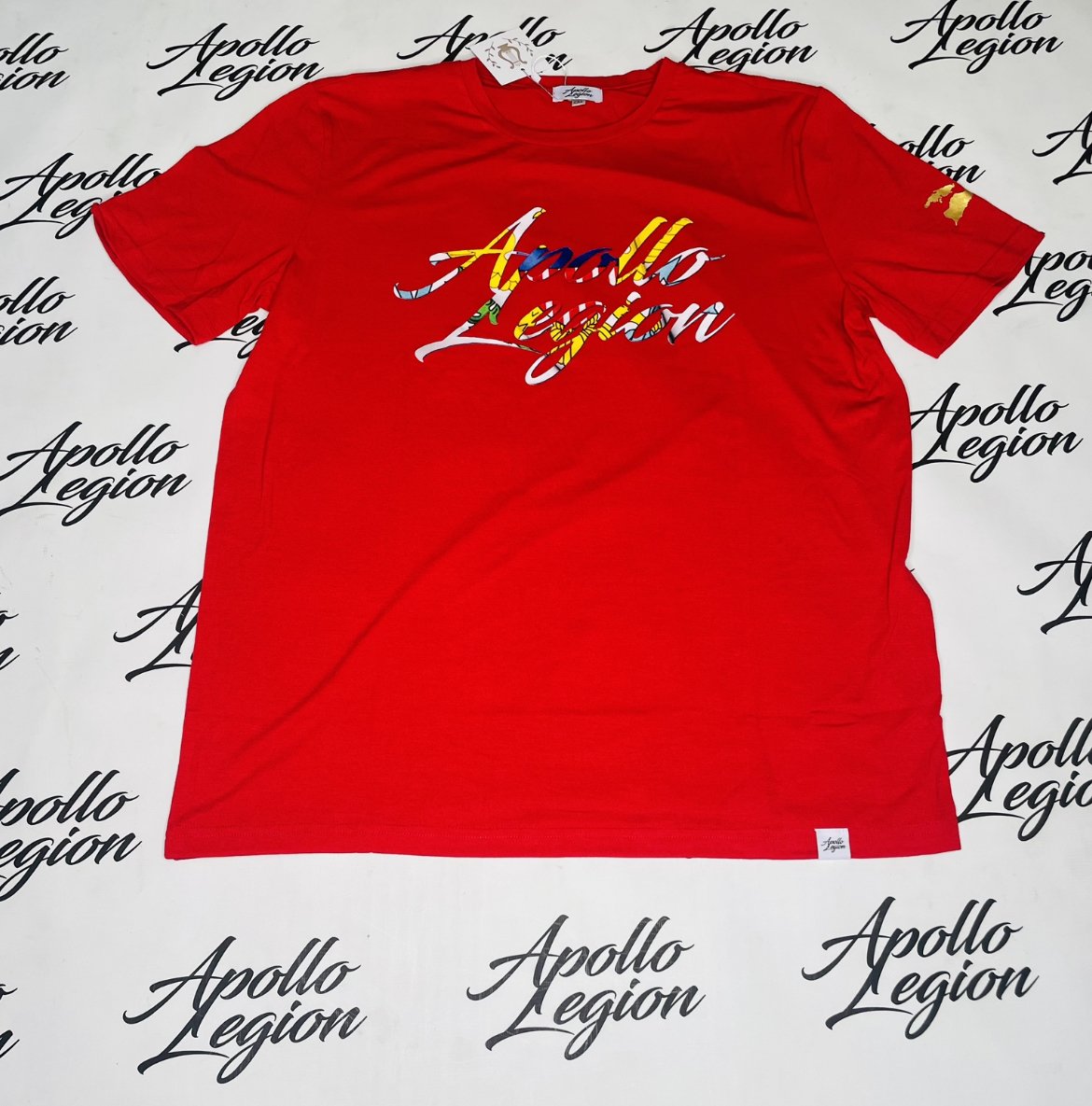 Red T-Shirt w: VI Flag Print (Men).jpeg