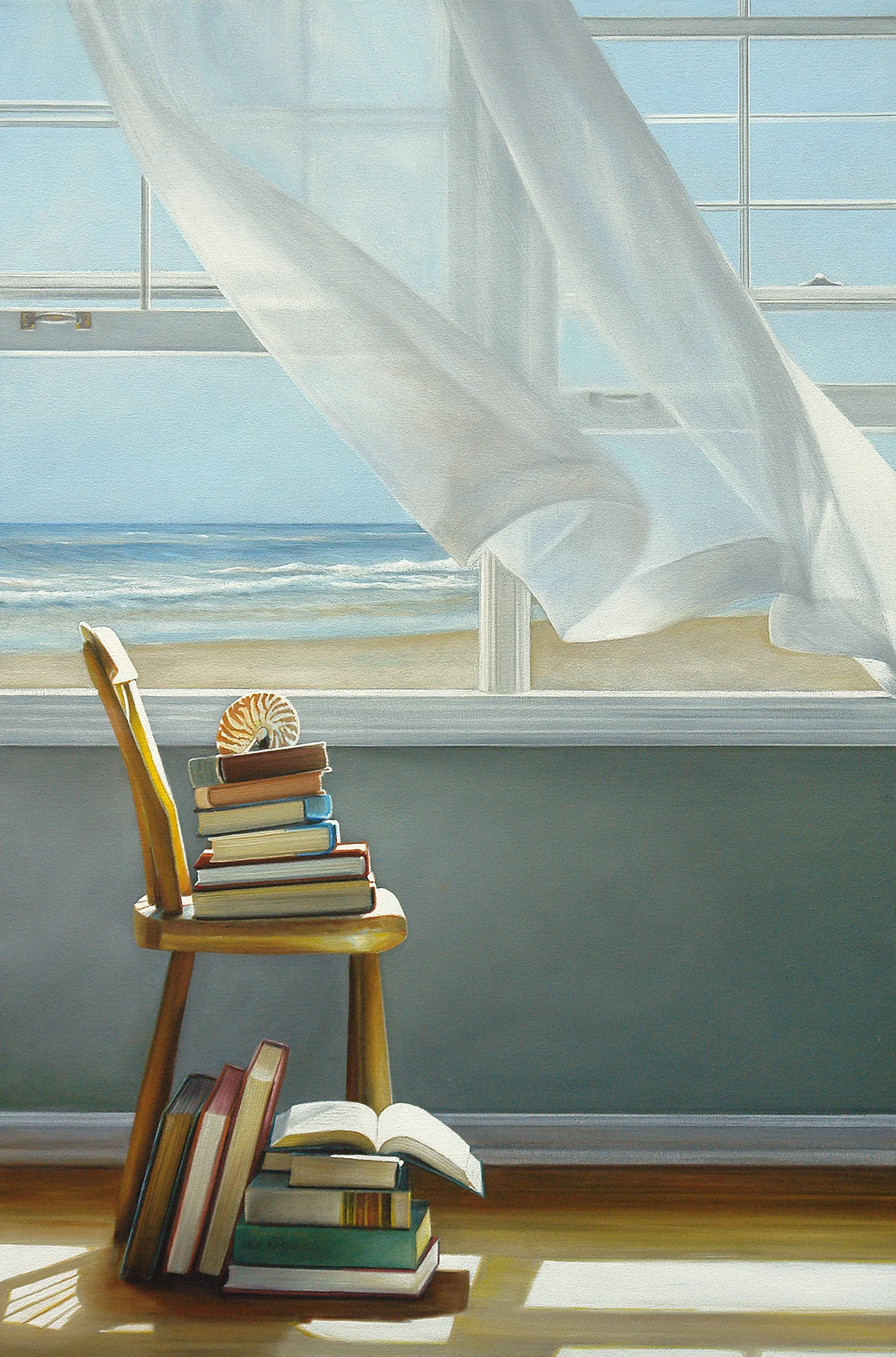 Beach Books No. 3 | 24 x 36 | Oil on canvas