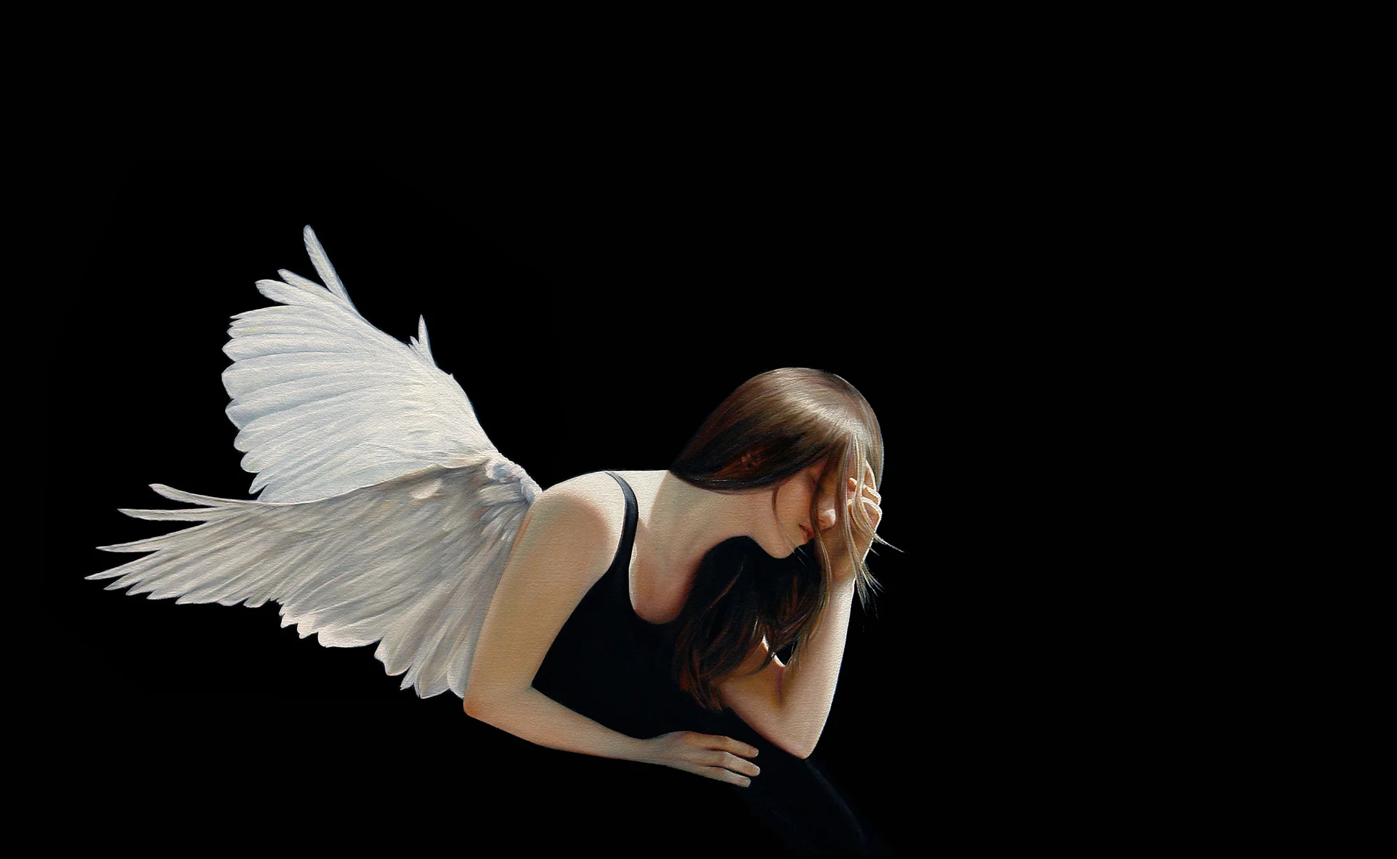 the Burden of Wings | 30 x 48 | Oil on canvas