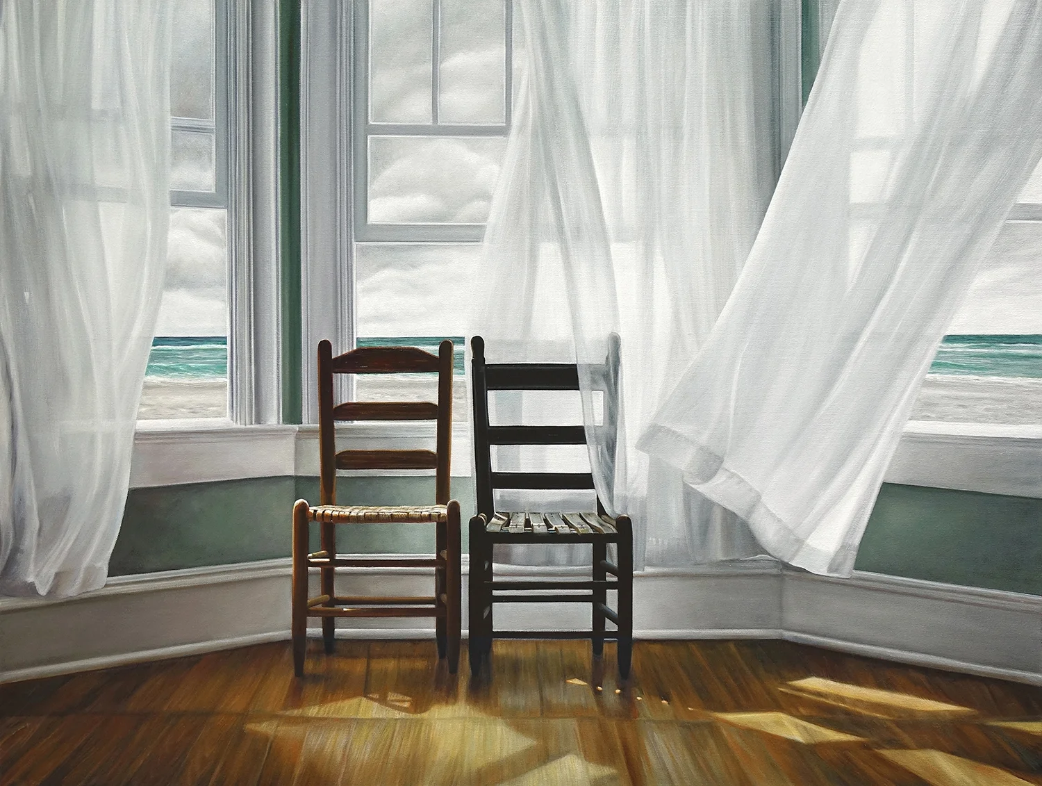 WindowScape Commission | 36 x 48 | Oil on canvas