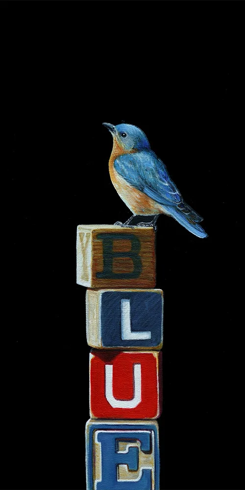 Blue | 8 x 16 | Oil on canvas panel
