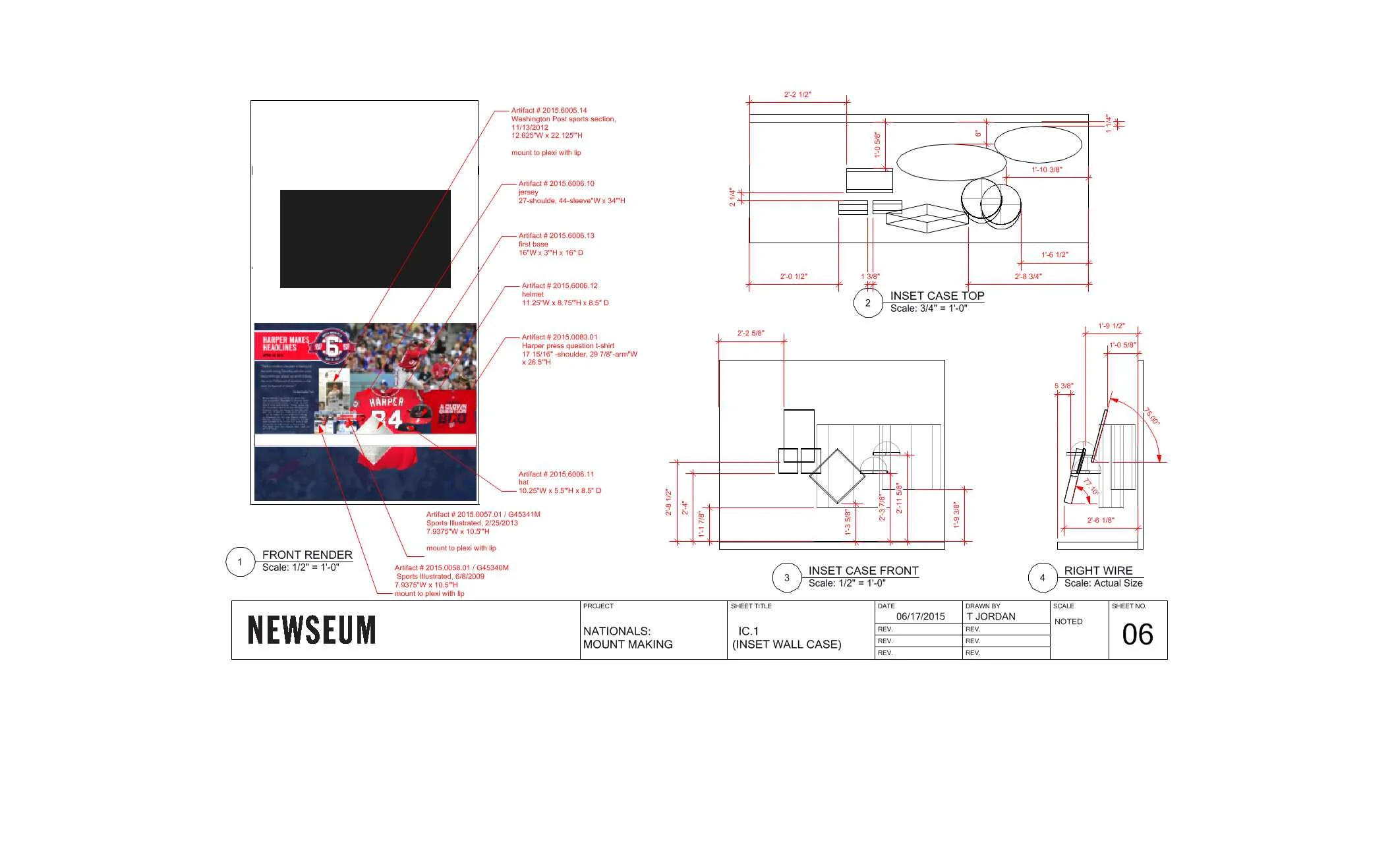 Mountmaking Drawing: Wall B