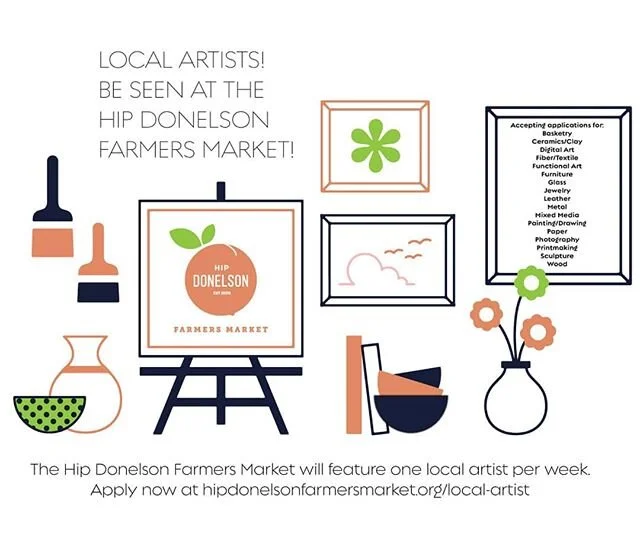 Calling all local artists! We will feature one local artist each week during our 2020 season. Now accepting applications, link in bio!