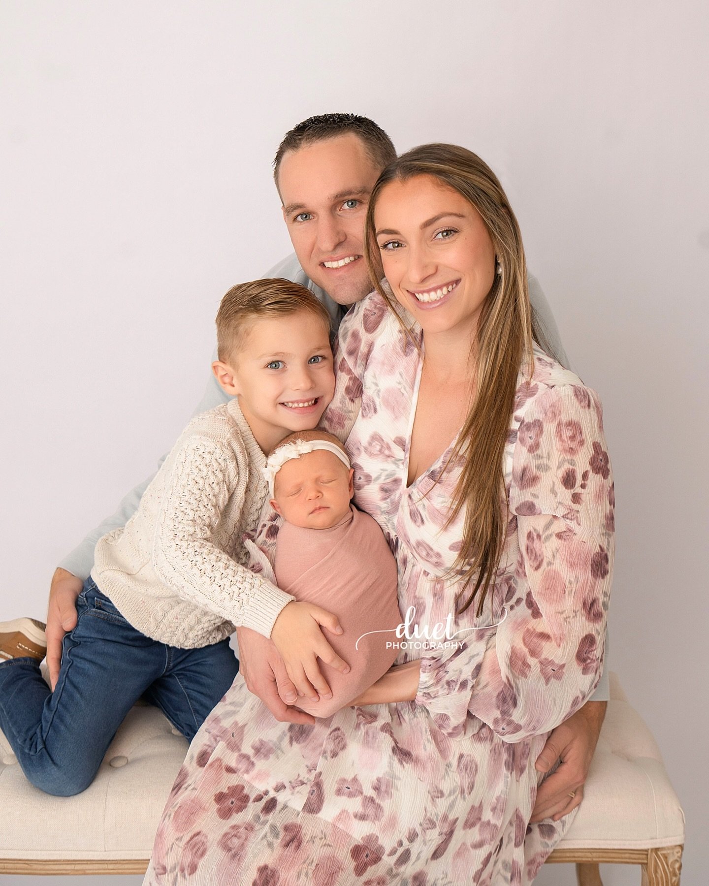 Meet precious newborn Olivia, who visited me in the studio at just 3 weeks new! She is surrounded by such genuine love from her mom, dad and big brother, Tripp. Her brother simply adores her! She was wide awake during the shoot and gave so much perso