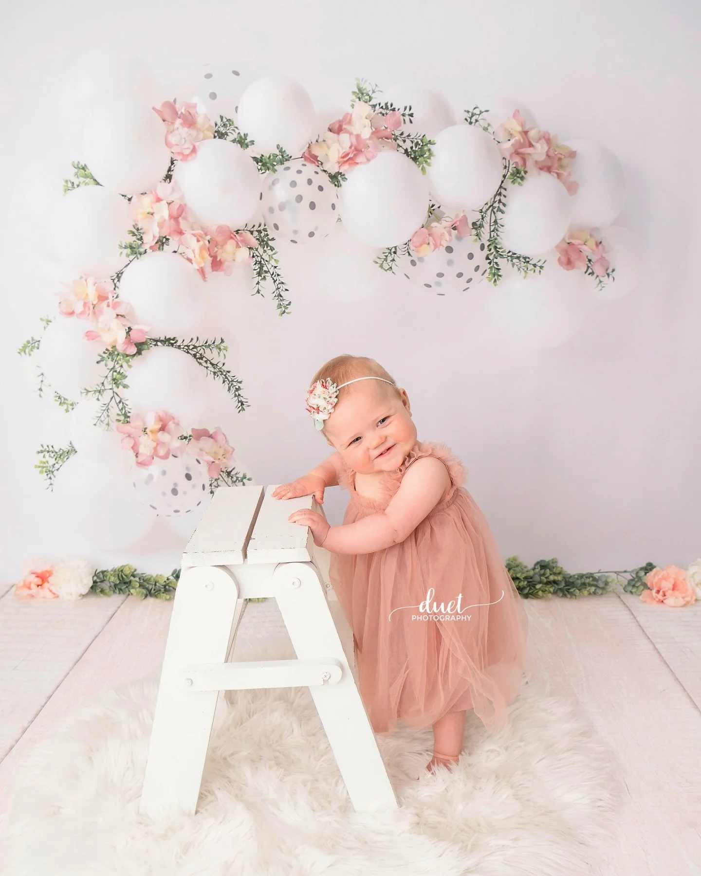 Today, sweet Evelyn officially turns one! It is so hard to believe how fast this past year went by. She absolutely loves the camera, is adored by her older siblings and has the cutest little smile. Happy birthday, precious girl!! It has been so fun w