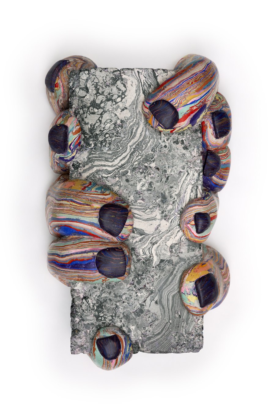 Lessons Are Precious 20 x 10 x 4 inches wall mounted pigmented plaster (scagliola) 2019