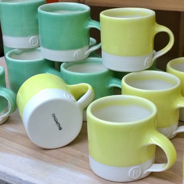 Espresso mugs, out the kiln this morning. Polished and ready for delivering to @t1nsmiths a beautiful shop in Ledbury. #coffee  #espresso #porcelain  #handthrown