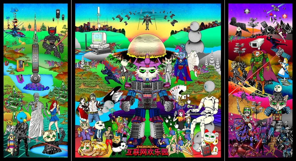 Zxerokool’s ‘The Garden of Internet Delights’.