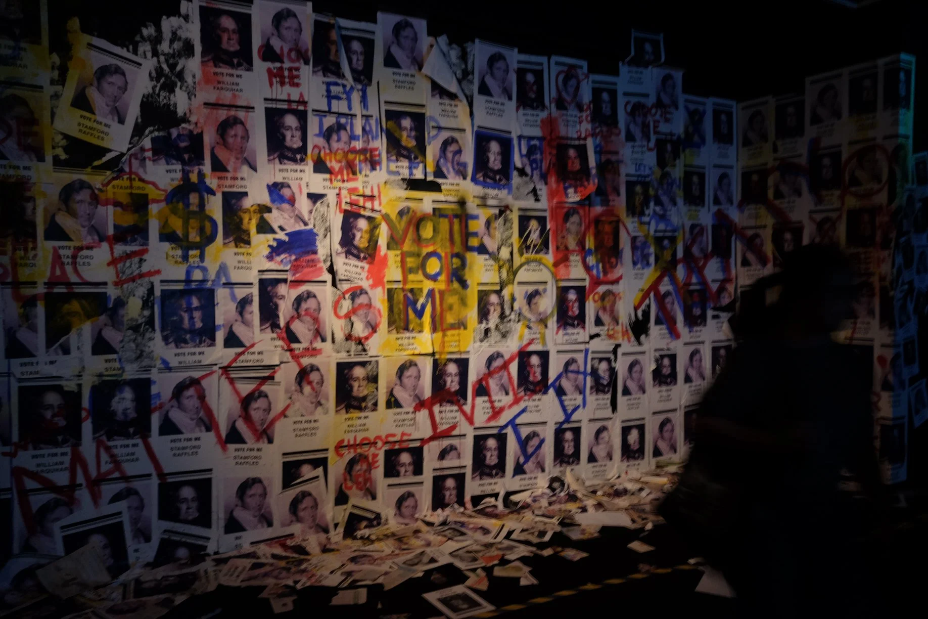 Installation view of Sproud’s MAD History: The B-Side.