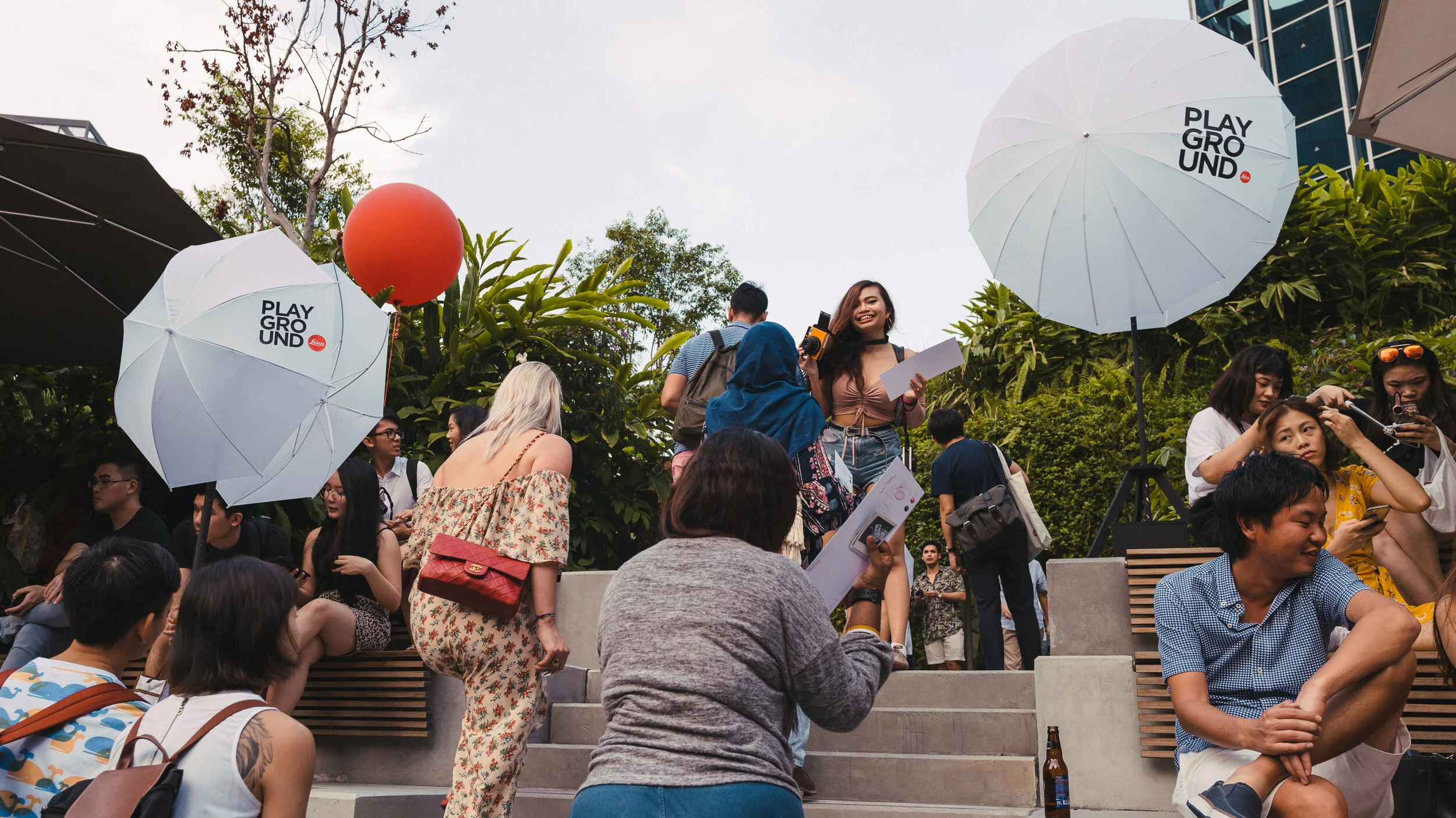 Outdoor space of Leica Playground.