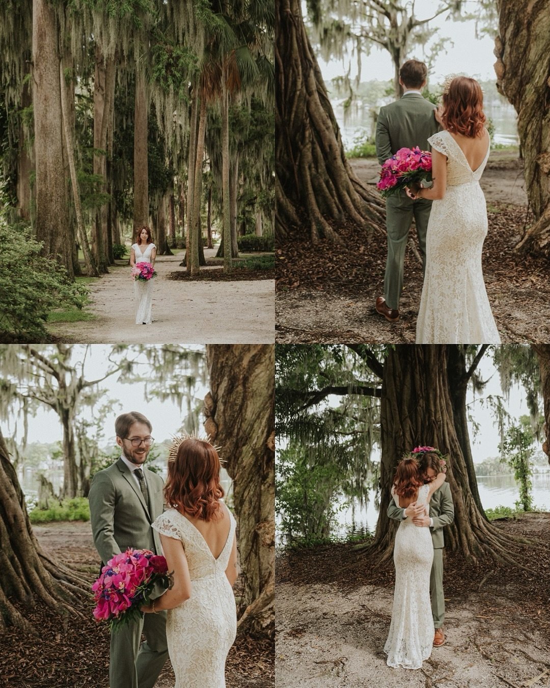Things that stood out to me on Elle &amp; David&rsquo;s wedding day&hellip;

&bull; Their sweet 1st look under the tree that they got engaged at.
&bull; Their intimate ceremony under the trees of Kraft Azalea with just immediate family.
&bull; The fa