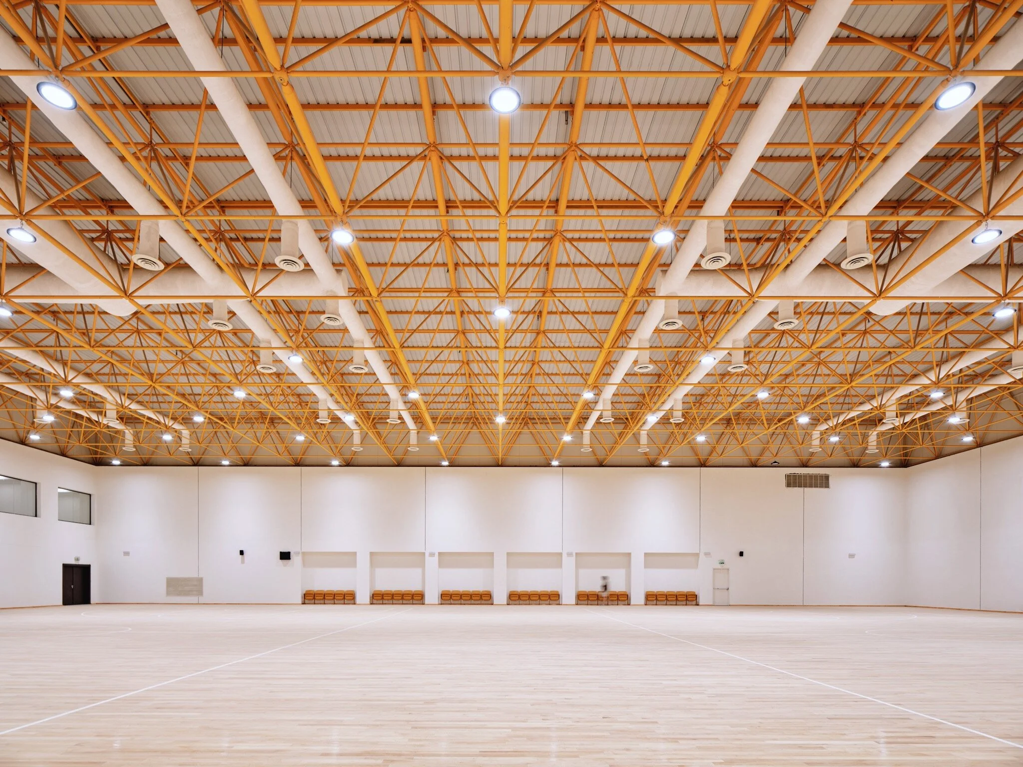  Al Qadsia Club’s Multipurpose Complex is a six-floor facility in Hawally, designed to accommodate athletes and sports officials. Being avid sports fans ourselves, we were excited to fit out the interior of the courts and halls in this project. 