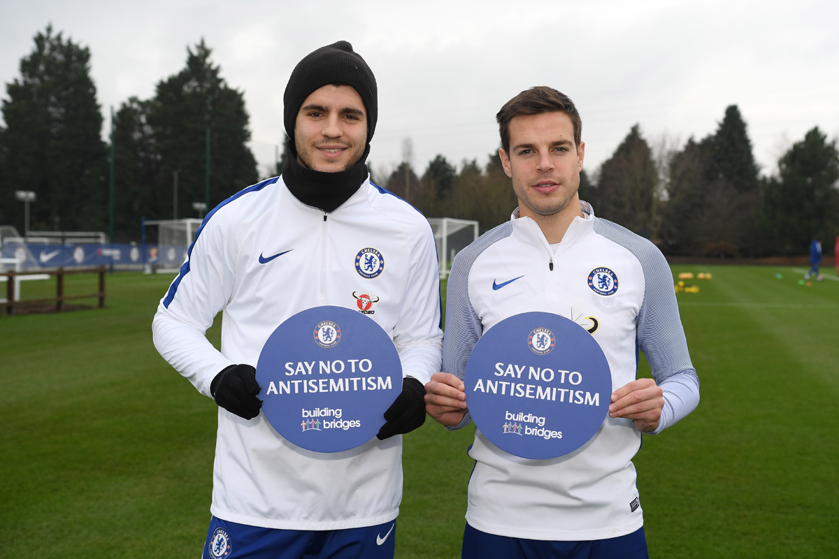 Alvaro Morata and Cesar Azpilicueta © 2018 Chelsea FC