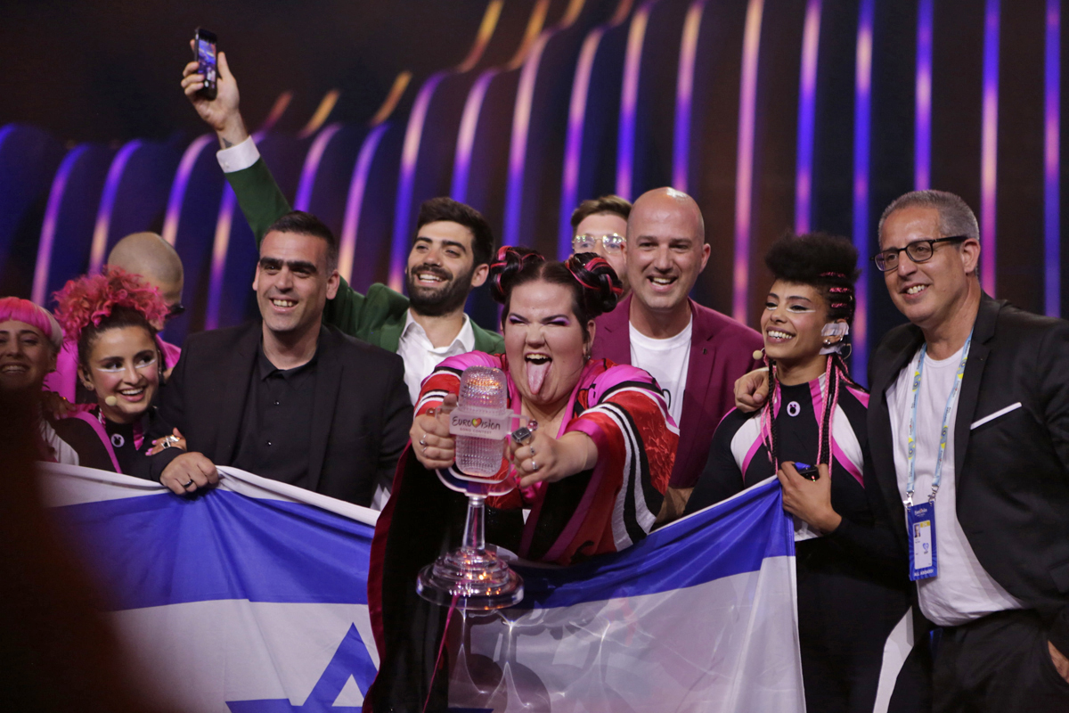 Netta (Israel) winning Eurovision 2018 © Thomas Hanses