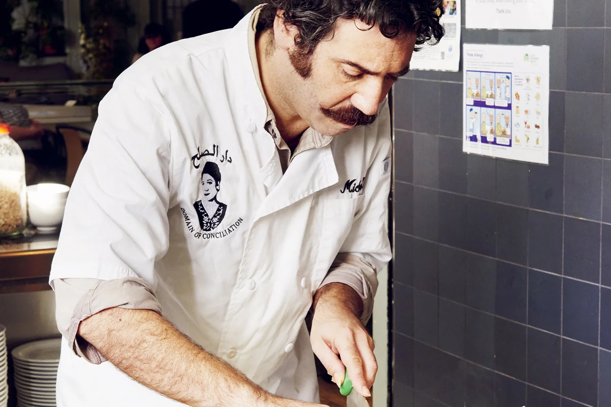 Michael Rakowitz in the kitchen © Joe Woodhouse