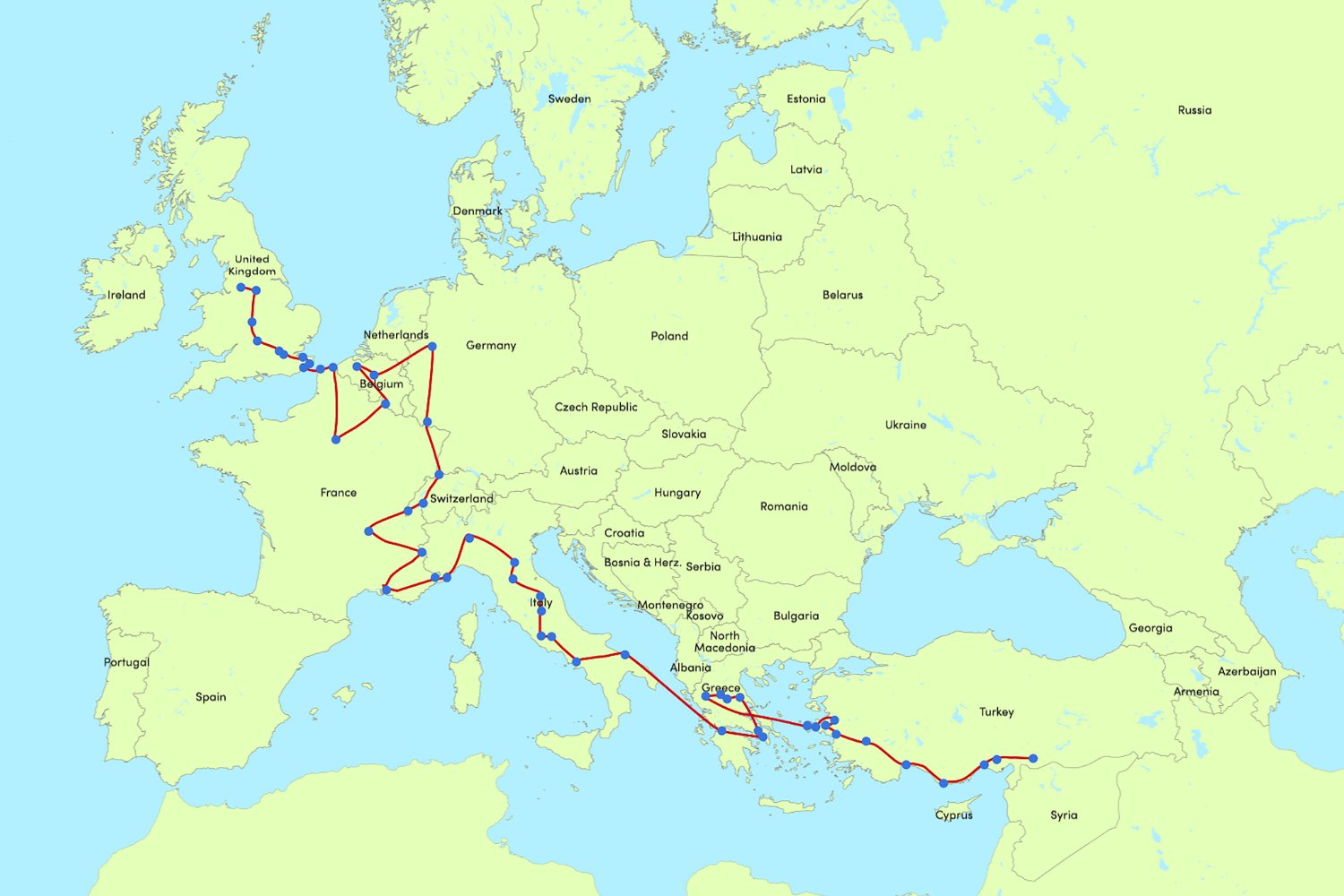   The route  