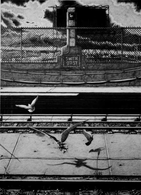 Smith and 9th | Charcoal on Paper | 36” X 48”