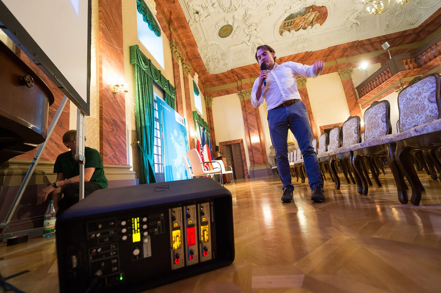 55 Jahre Élysée-Vertrag – Deutschland, Frankreich und die Zukunft Europas -
Informations- und Diskussionsveranstaltung am 22. Januar 2018.
Montag, 22. Januar 2018, Barocksaal, Thüringer Staatskanzlei, Erfurt.
//Foto: Pawel Sosnowski