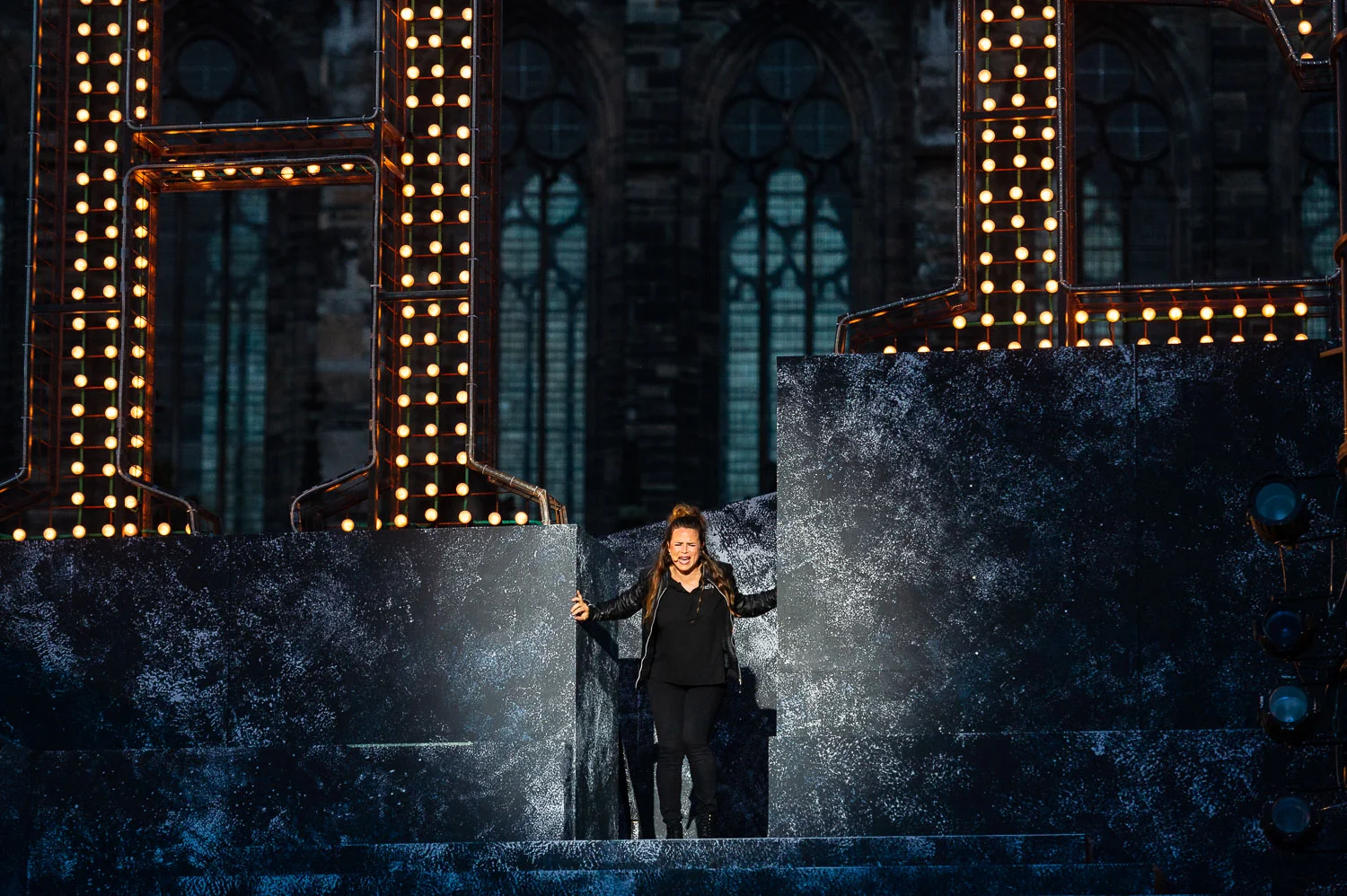Magdeburg, 14.06.2018. Jesus Christ Superstar, Rock-Musical in zwei Akten. Gesangstexte von Tim Rice. Musik von Andrew Lloyd Webber. Deutsch von Anja Hauptmann. DomplatzOpenAir. Premiere, 15. 6. 2018.
//Foto: Pawel Sosnowski www.pawelsosnowski.com