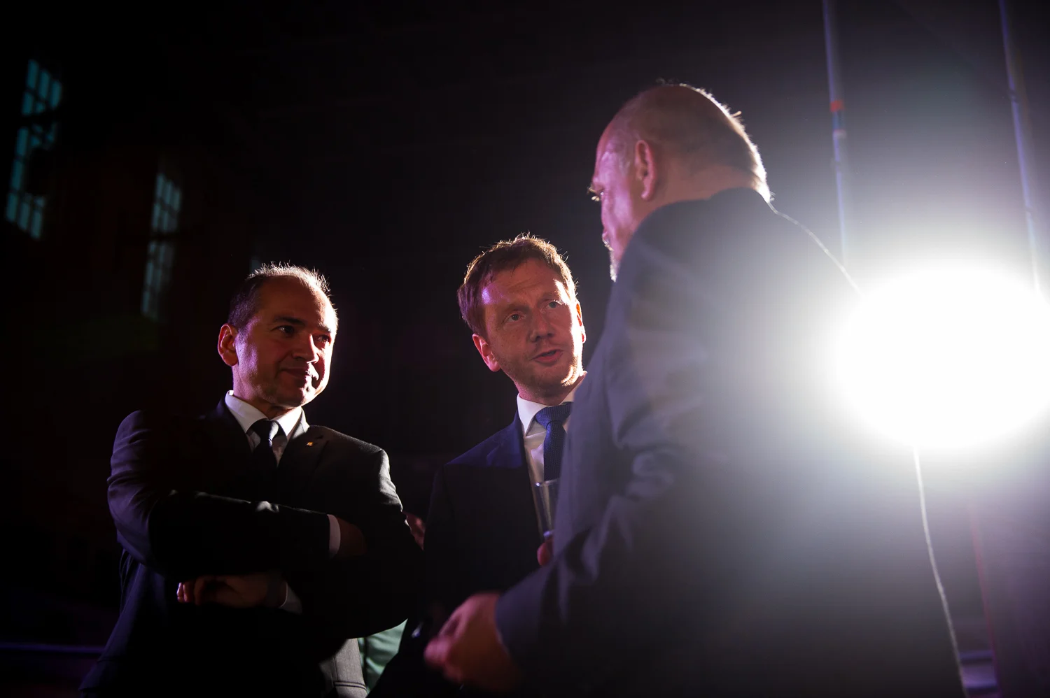 Goerlitz, 13.07.2018.
Ministerpraesident Michael Kretschmer eroeffnet als Schirmherr die Ausstellung „Mythos Europa“ mit ueber 100 Werken von ANTOINETTE in der Stadthalle Goerlitz.
//Foto: Pawel Sosnowski www.pawelsosnowski.com