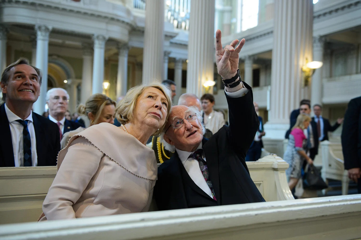 Besuch des Praesidenten von Irland in Leipzig
