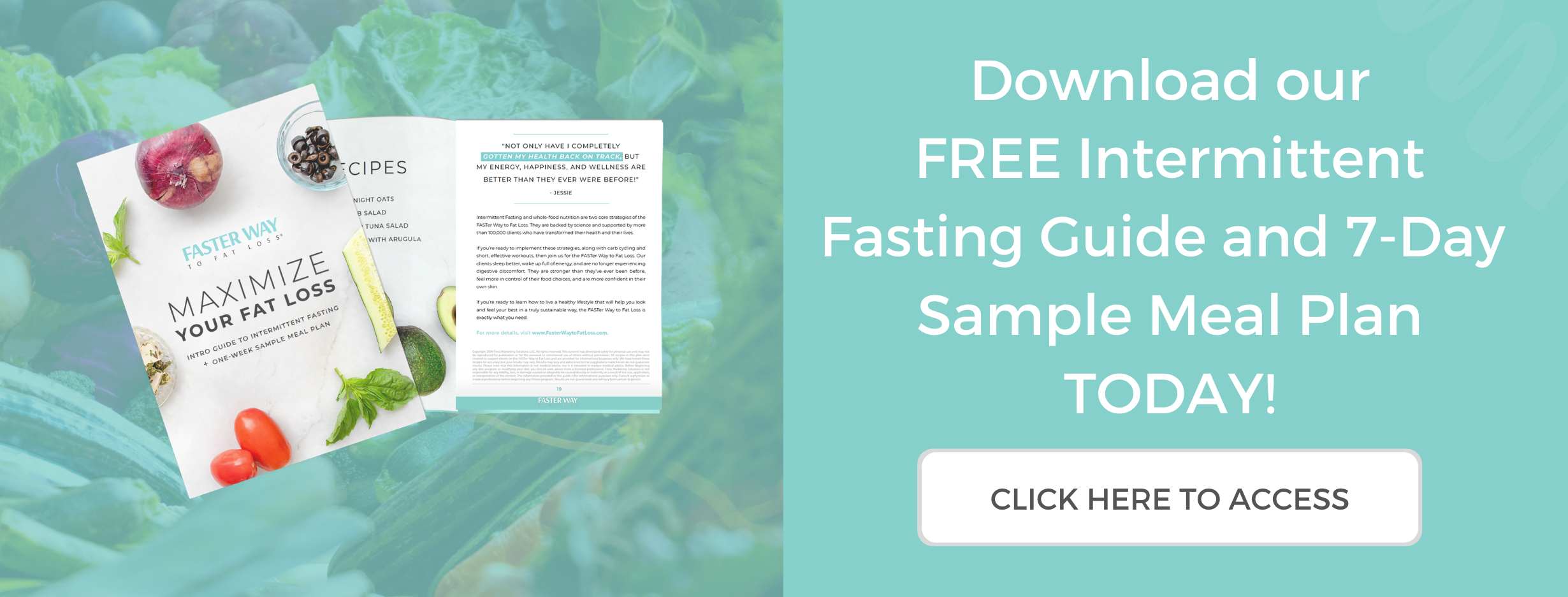 Free Intermittent Fasting Guide and 7-Day Meal Guide