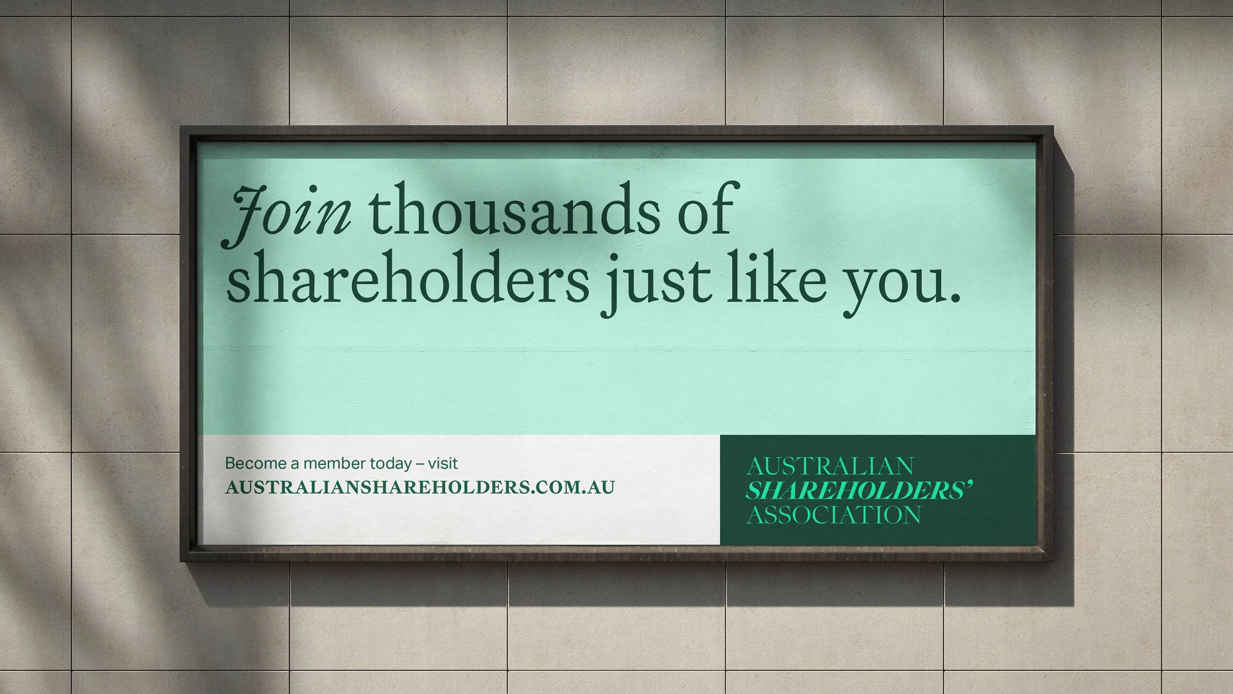  Rather than pursuing a broader audience, the refreshed visual identity and assertive narrative sharpens the Association's unique value. The result is a compelling membership proposition that no other organisation can claim – a clear lane that's thei