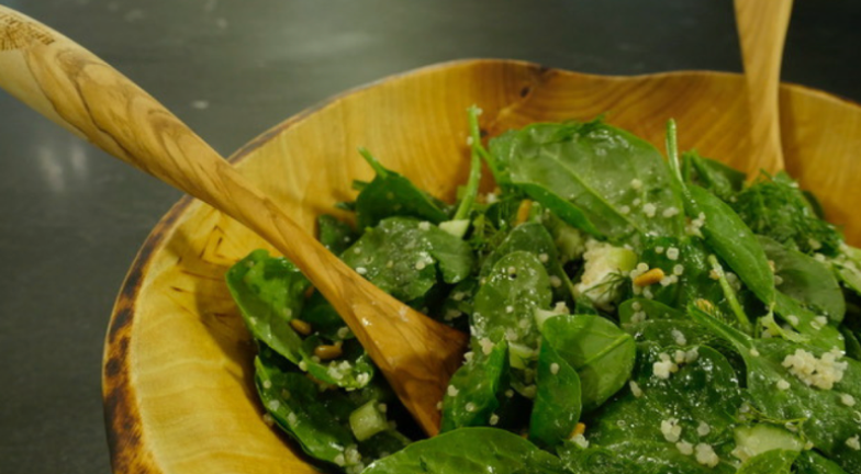 Spinach, Dill & Feta Quinoa Salad