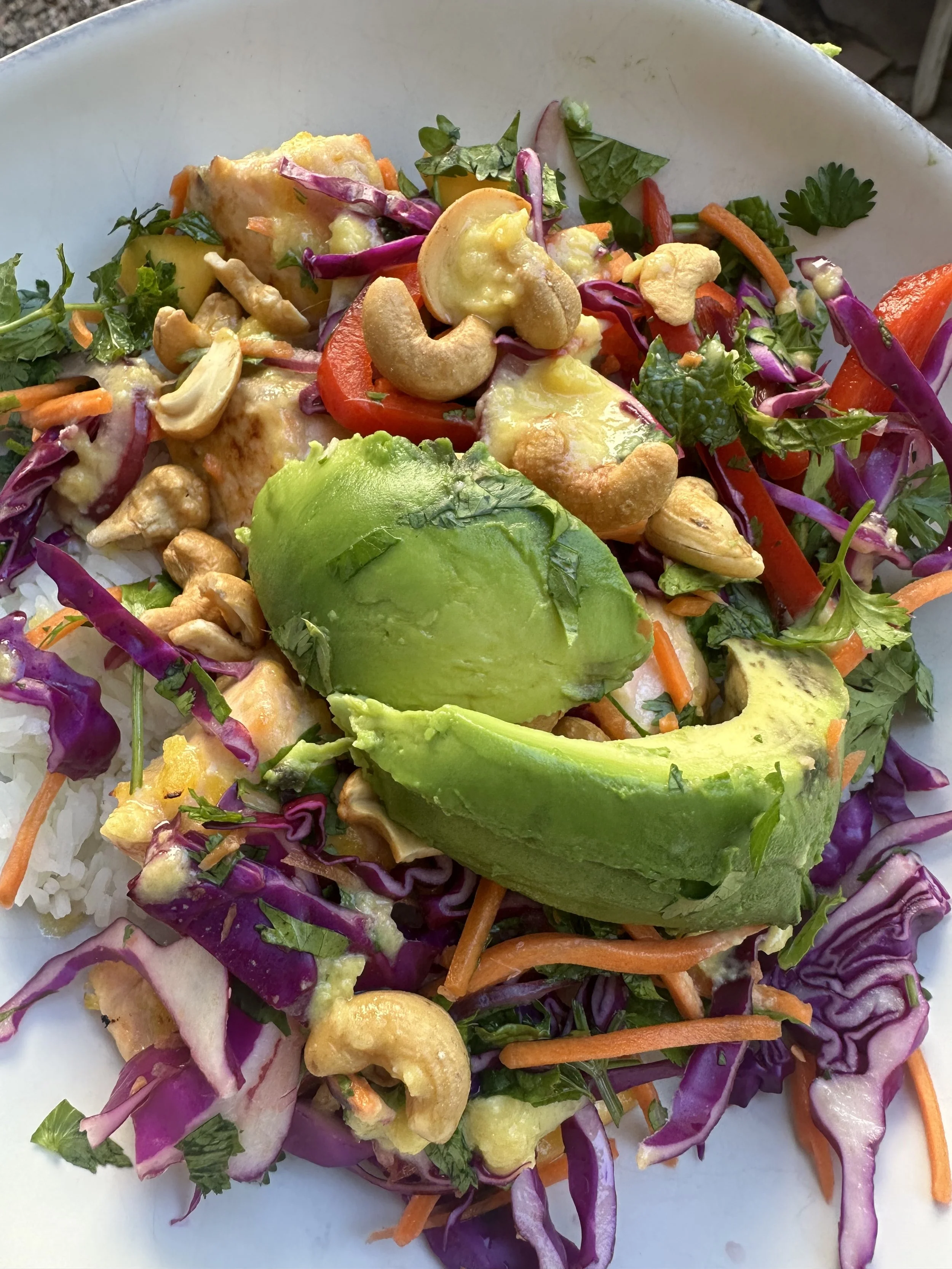 Mango Miso Salmon Bowl.
