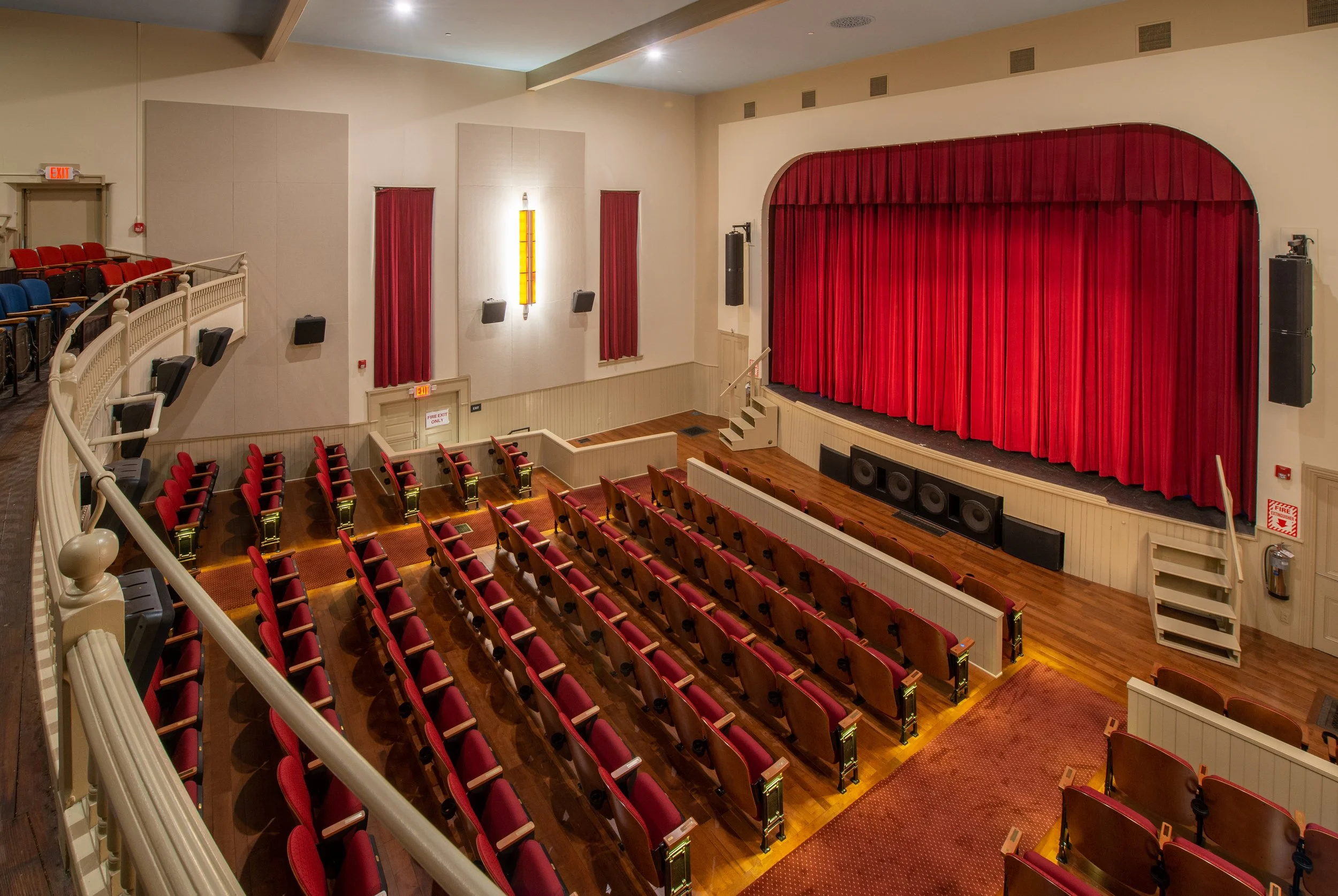 Interior of the recently renovated historic Newtown Theatre in Bucks County