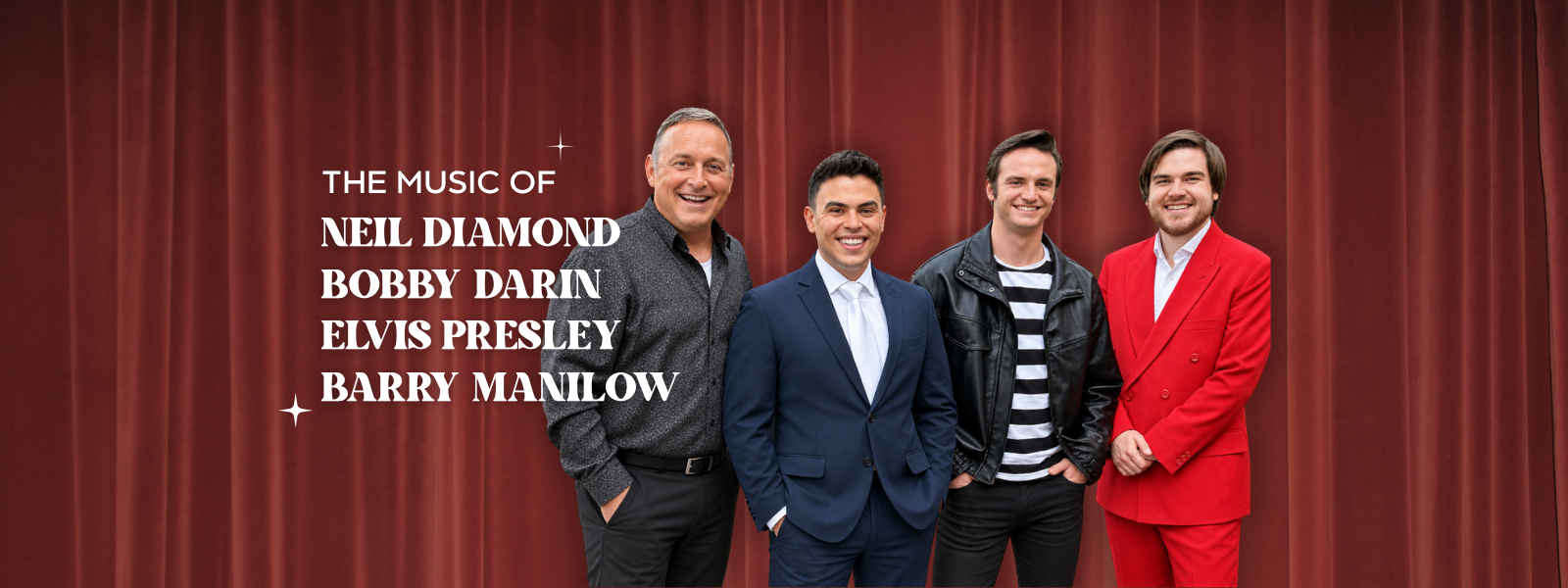 The Music of Neil Diamond, Elvis Presley, Bobby Darin & Barry Manilow