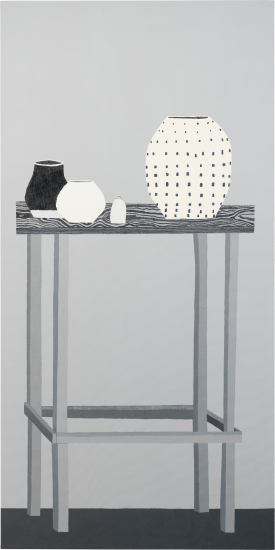 Lot 272, Phillips, November 12, 2013; Jonas Wood, Shio Still Life in Black and White, 2011.