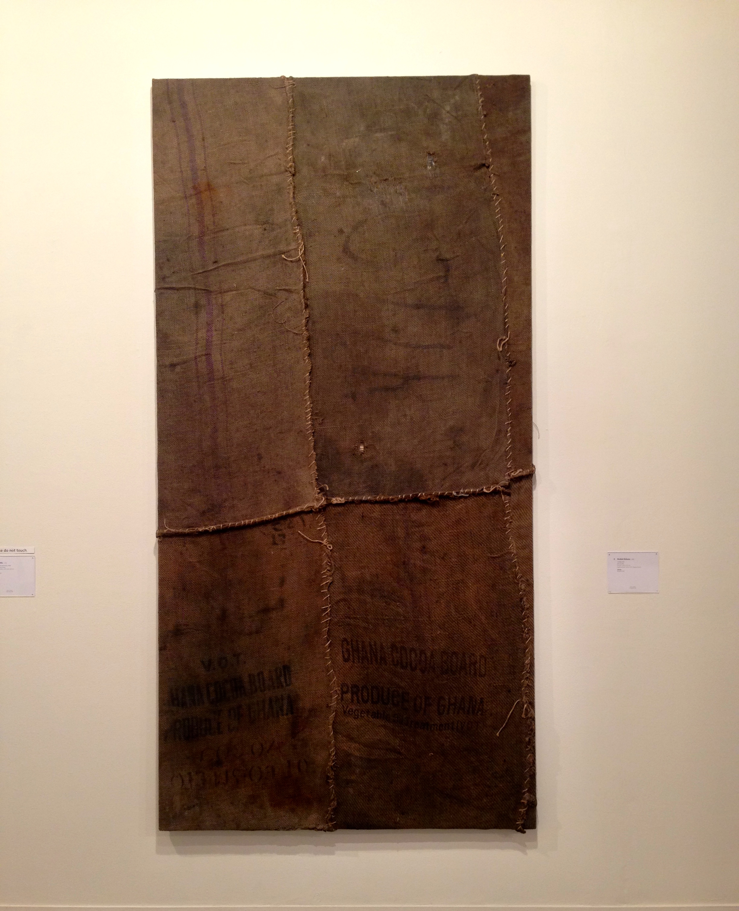 Phillips- New Now, Ibrahim Mahama, Untitled, 2014, Jute Coal Sacks