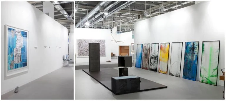 Installation View, The Approach Gallery: Alice Channer, Jack Lavendar, Magail Reus