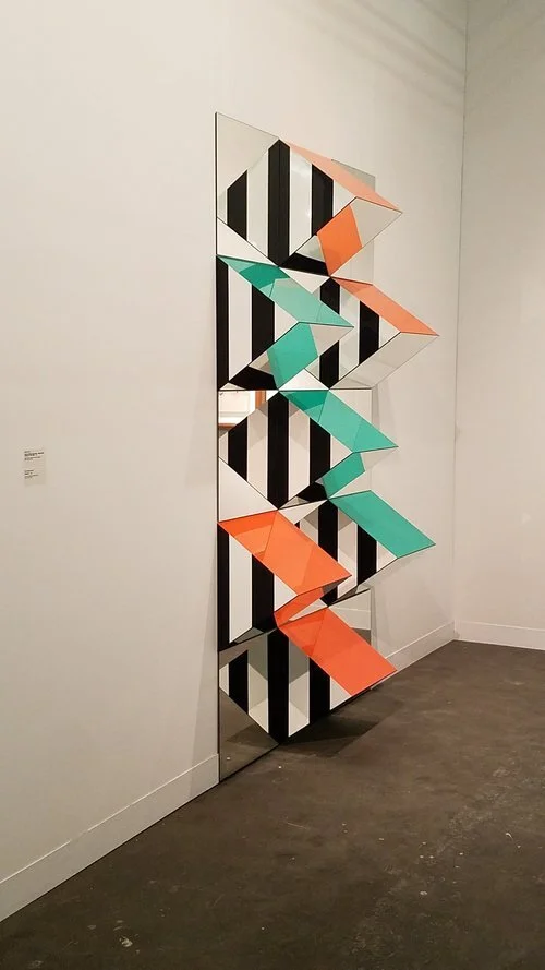 Daniel Buren, Prisms and Mirrors, high reliefs, situated work 2016/2017 for São Paulo, 2017, Courtesy of Galeria Nara Roesler