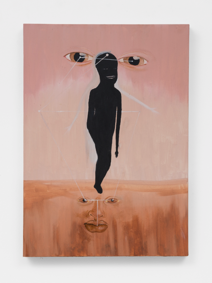 Kelton Campos Fausto, Orunko 2021, Mixed media on canvas, 27 × 19 in