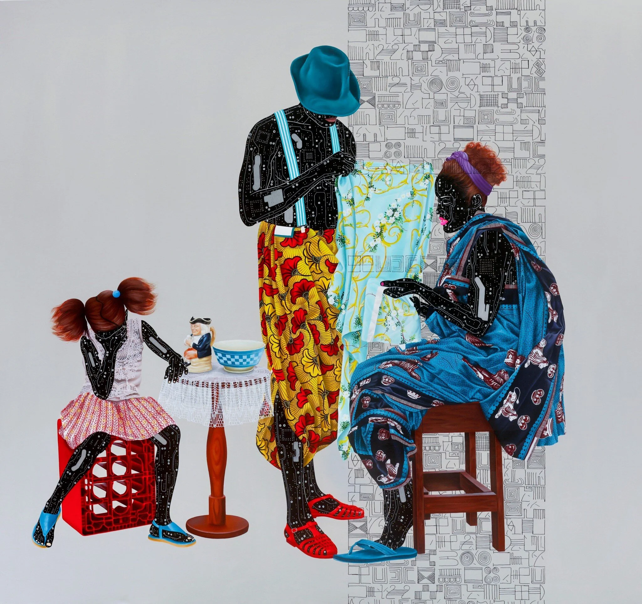 Eddy Kamuanga Ilunga, Fragile 5, 2018, Archival giclée print (K3 ink) on 100% cotton 300gsm archival paper, 37.7 x 39.5 cm.