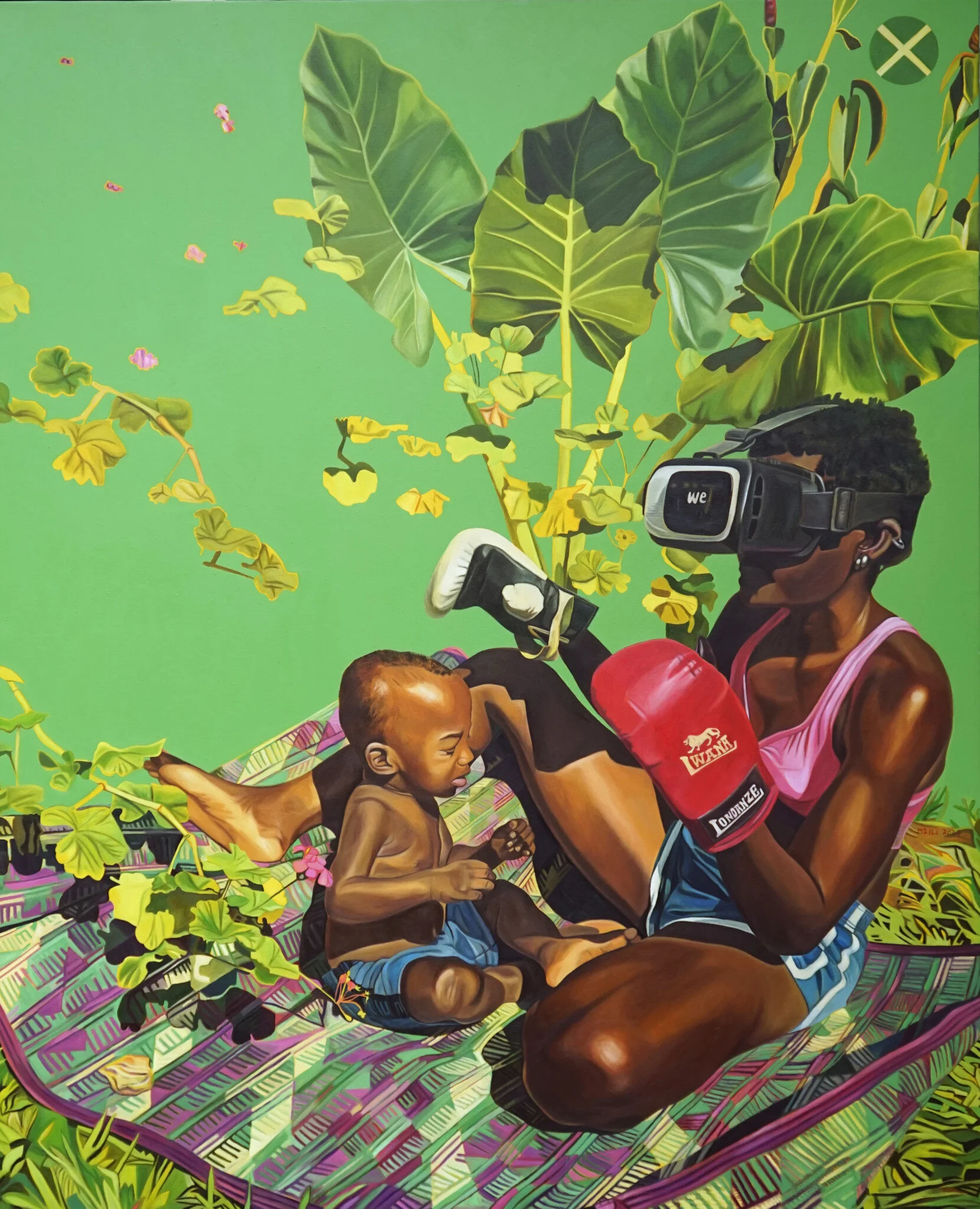 Henry 'Mzili' Mujunga,  Training day 2021, Oil on canvas  160 x 130 cm