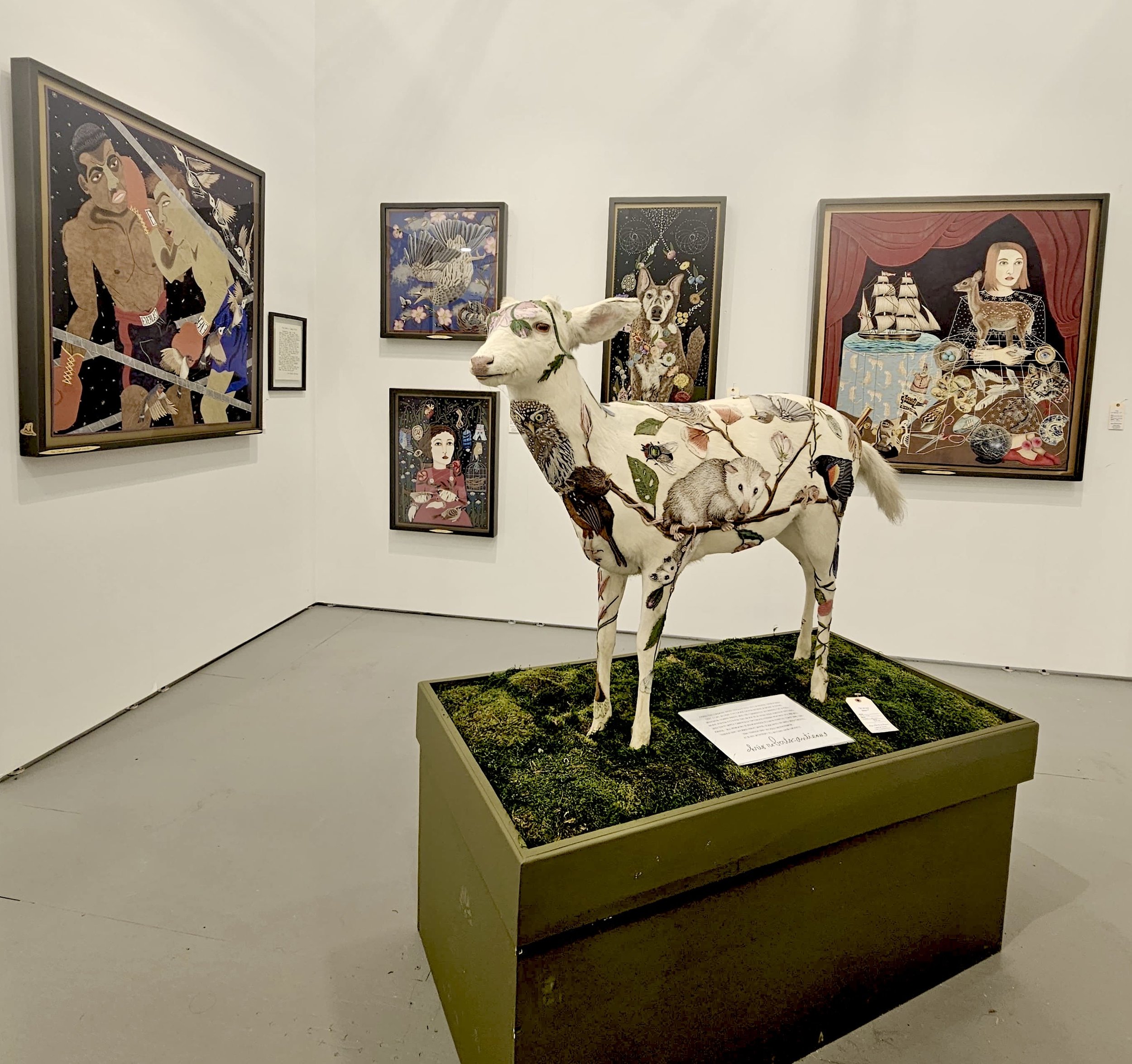  Credit &amp; Courtesy:   Chris Roberts-Antieau  , Installation View at     Madeline Menaramos Projects :  Untitled Art Fair [Booth C20]. 