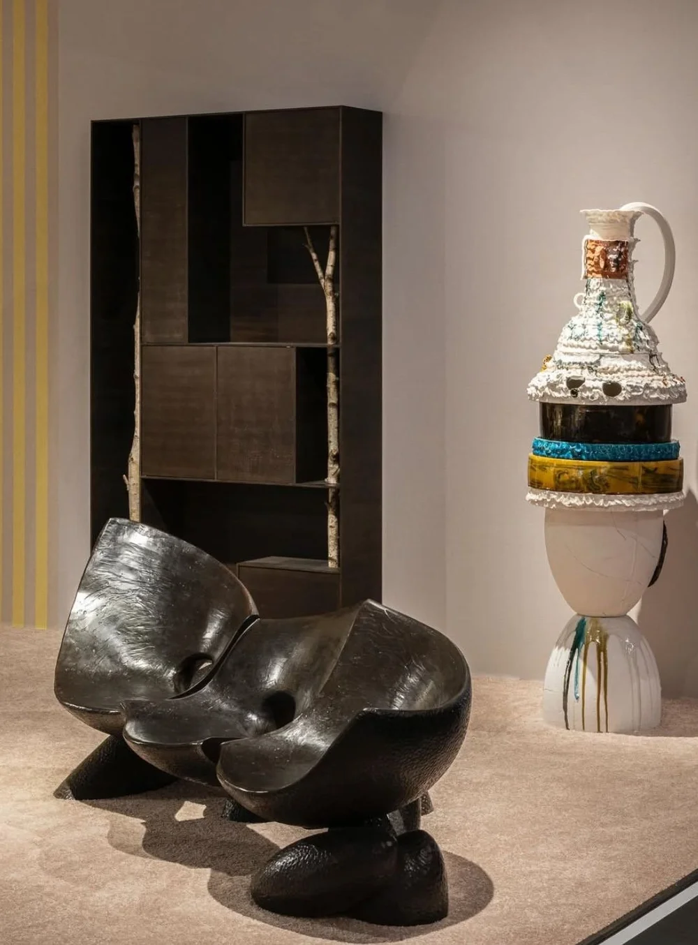  Credit &amp; Courtesy Photo We Are Contents: Installation view,   Nicole Cherubini   &amp;   Friedman Bend    a Gallery   :  Design Miami 2025 [Booth G17]. 