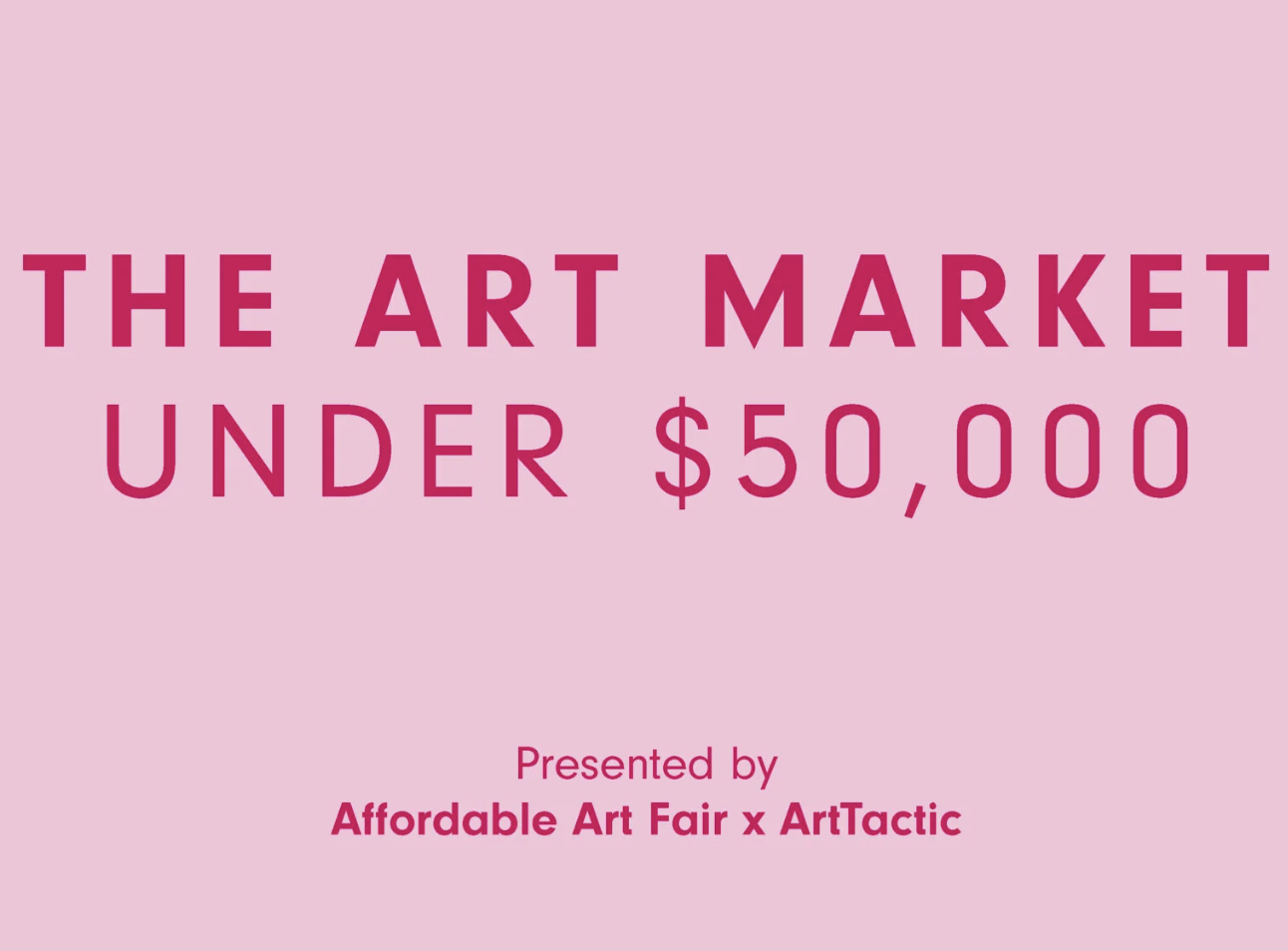 The Art Market Under $50,000