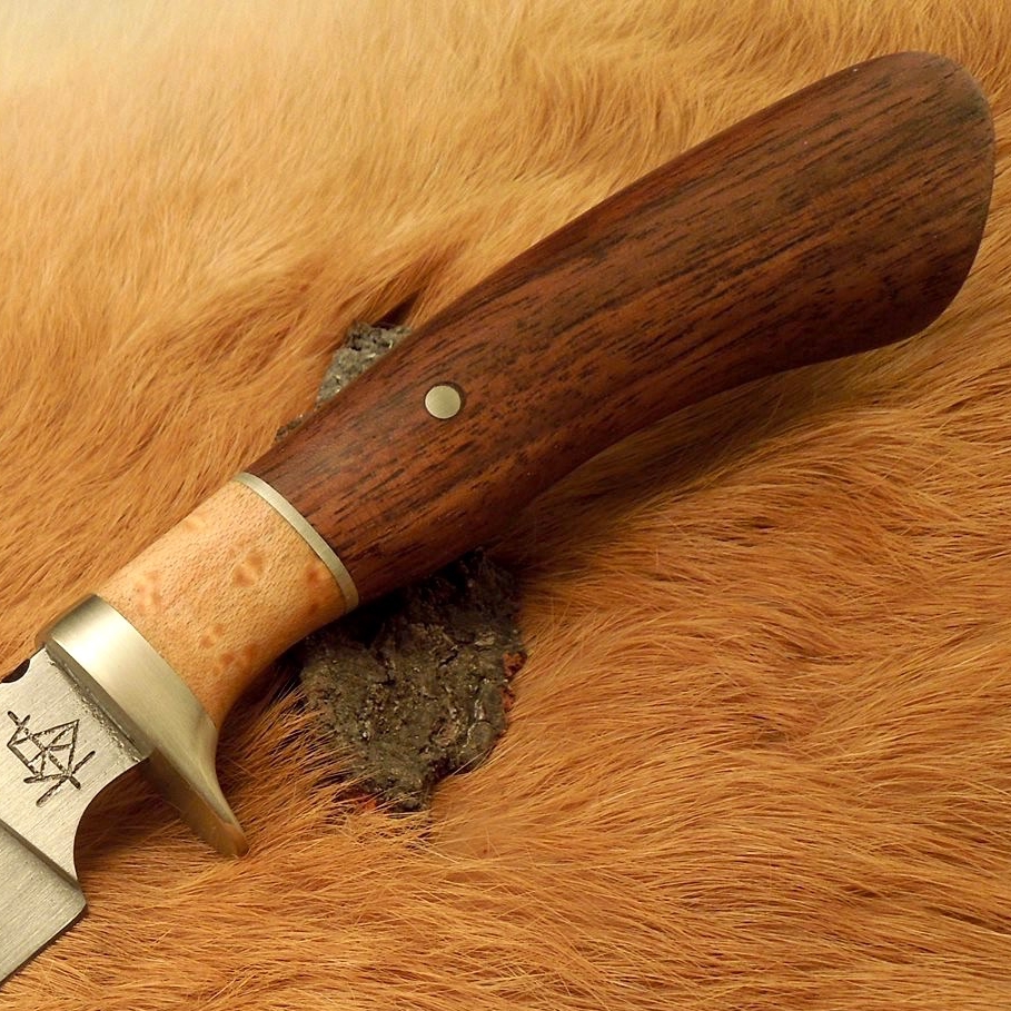 Red Stabilized Knife Maple Knife Scales - VIVID Stabilized Woods