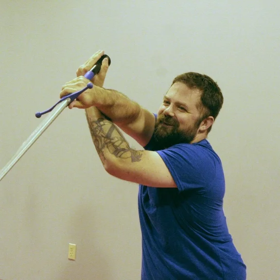 Matthew Stinson, Club Manager, Longsword Drill Leader Grew up in eastern Kentucky and is a Navy veteran. Practicing HEMA since 2014 and is a member of Sword Carolina Online Academy. Matthew also trains in Krav Maga at the Warrior Defense Lab under Master Eric Alfaro.