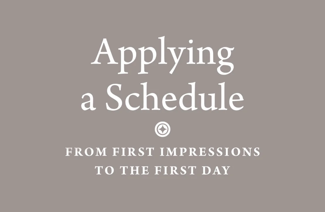 Applying a Schedule