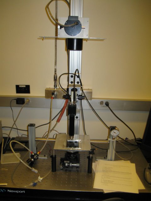  Meister Lab: A custom designed and fabricated photolithography station.  This tool allows the Meister lab to fabricate their 61 channel planar  electrodes arrays   