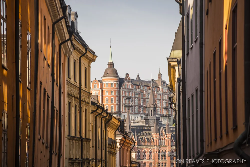 View of Mariaberget from Gamla Stan, Stockholm, Sweden