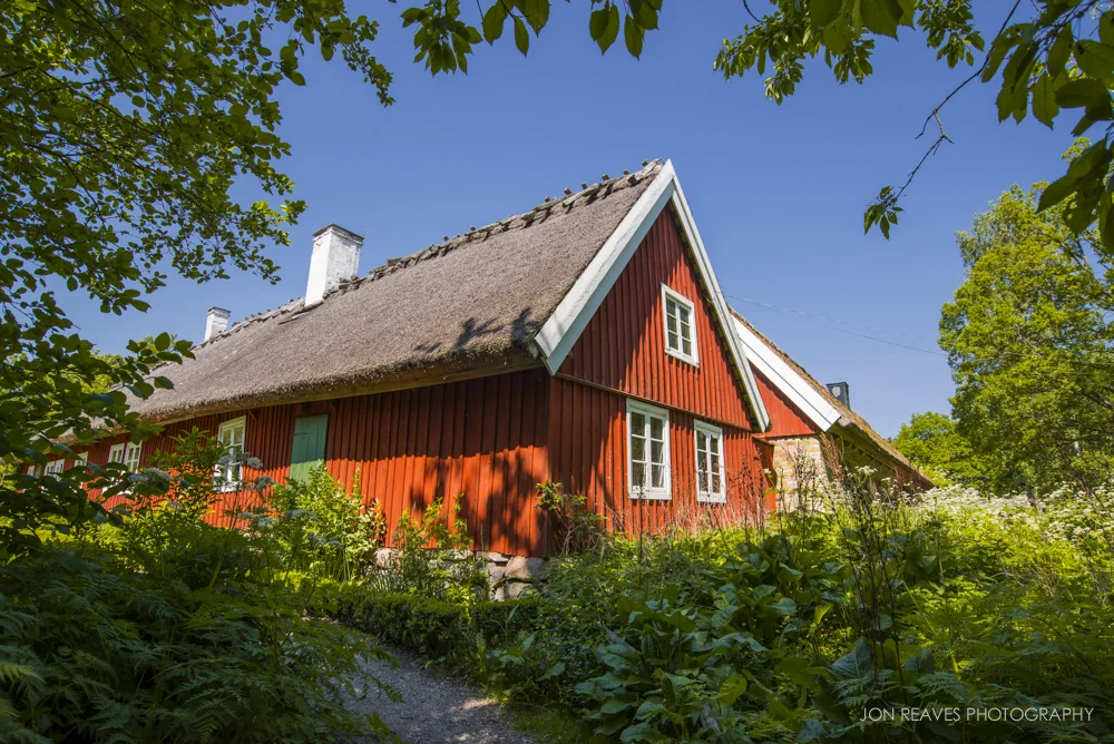 Traditional Swedish architecture in Skansen, Stockholm.