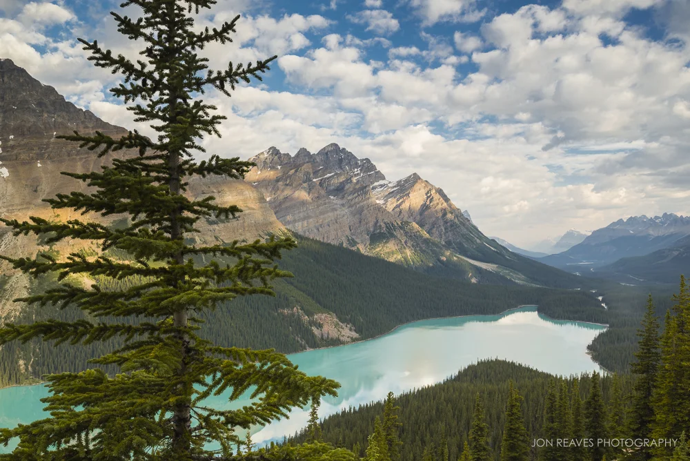 Peyto Lake, Banff National Park (Nikon D600, 18-35G : 29mm, ISO100, f13, 1/6 sec, tripod, polarizer, 3 stop grad. ND)