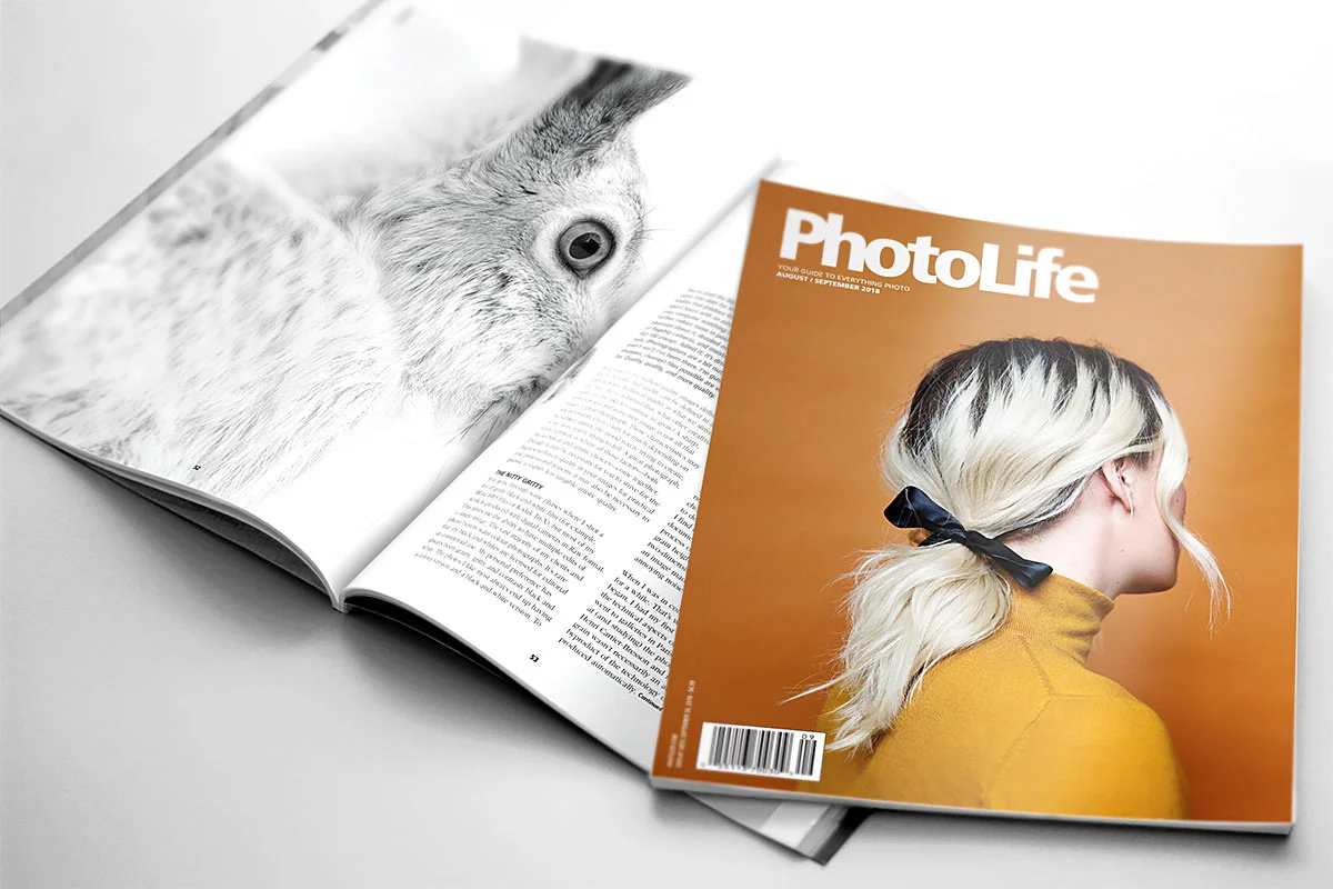 PhotoLife magazine (English) featuring my article "Embrace the Grain."